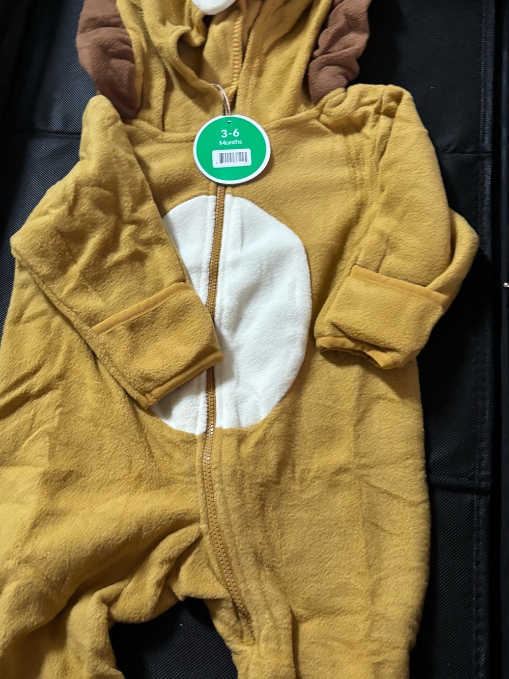 Cuddle Club Lion Fleece Baby Bunting Bodysuit with Hood